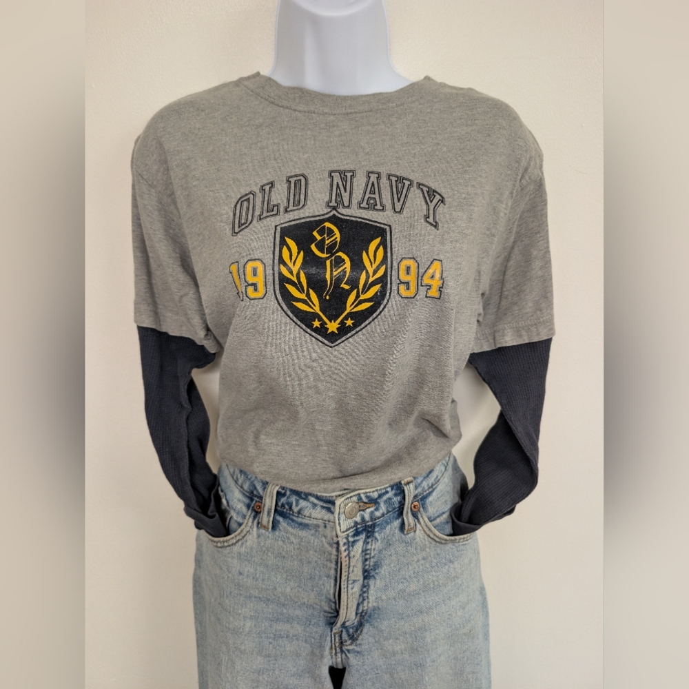 Vintage 90s Old Navy Prep Long Sleeve Shirt
